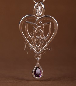Celtic heart with node of love