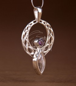 angel with amethyst and...